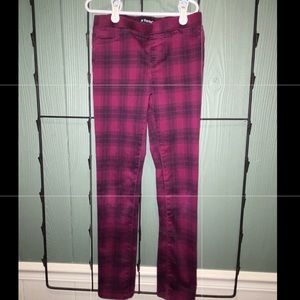Girls Tractr Jeans - Size 10 Plaid